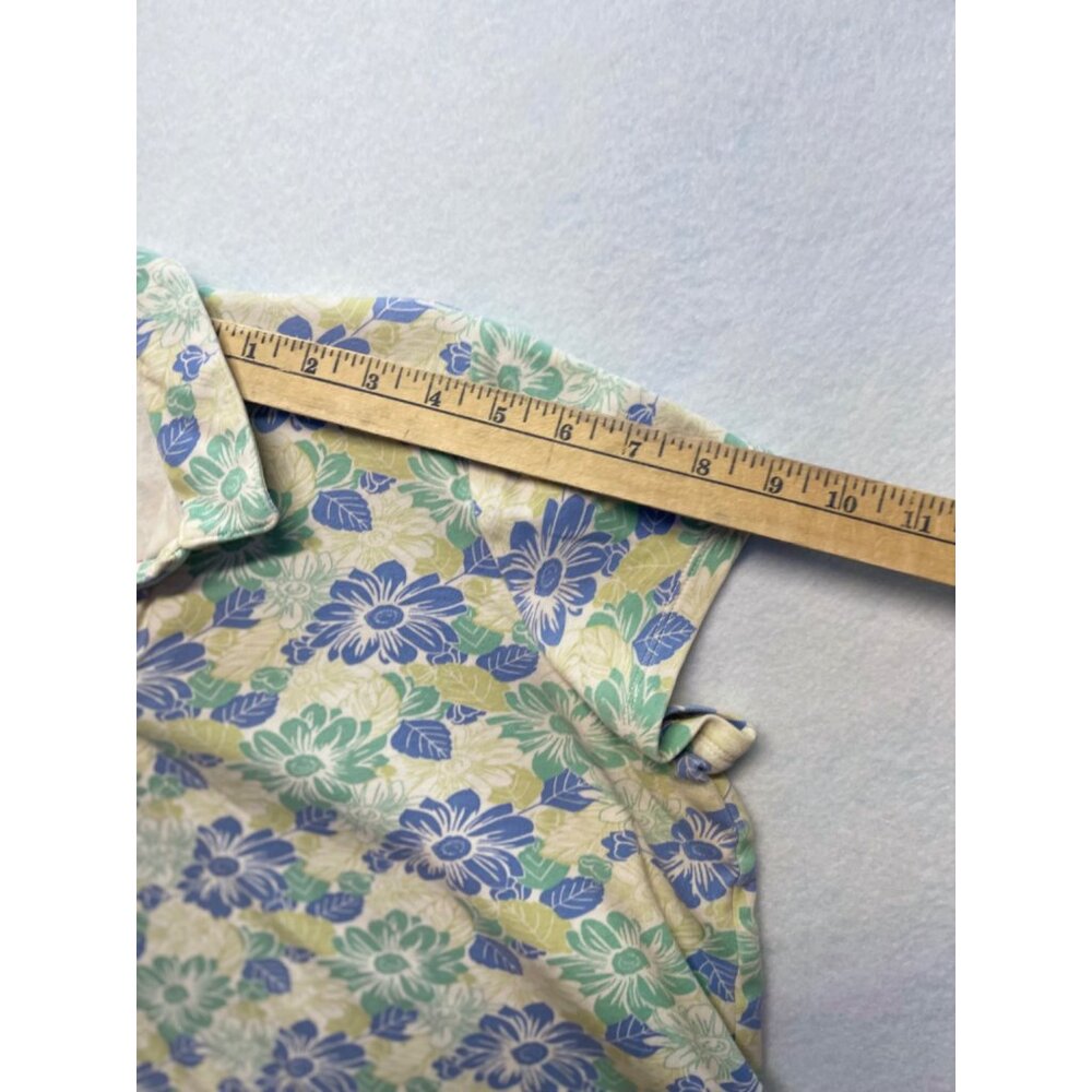 Croft & Barrow Sleeveless Floral Print Top Blouse Polo Style Women's Large - Picture 7 of 9